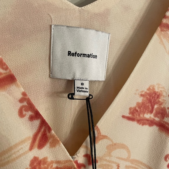 NWT Reformation Farrah V Neck sleeveless midi - Picture 6 of 10